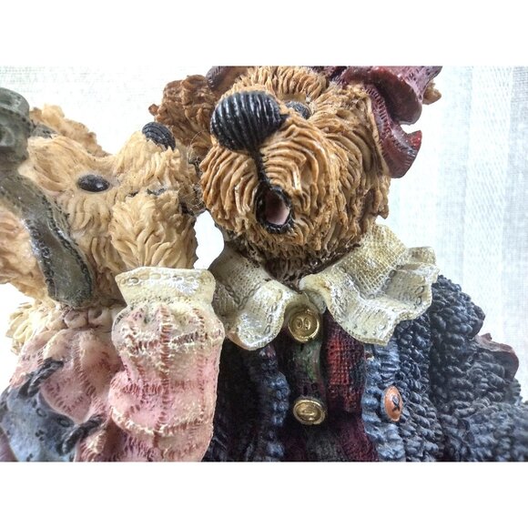 Boyds Bears and Friends Bearstone Collection Louella & Heda The Secret Vintage - Picture 11 of 12